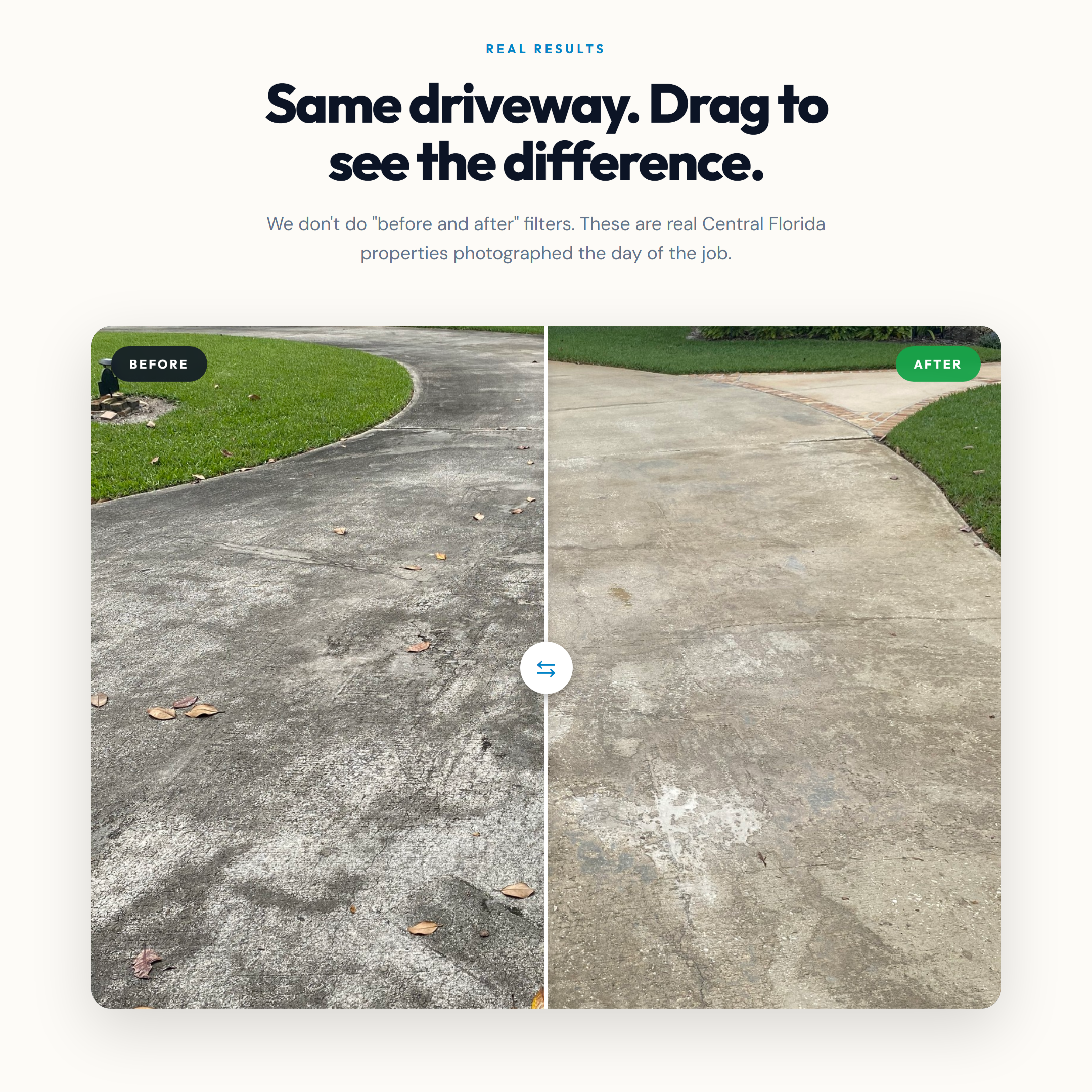 Pressure washing concept